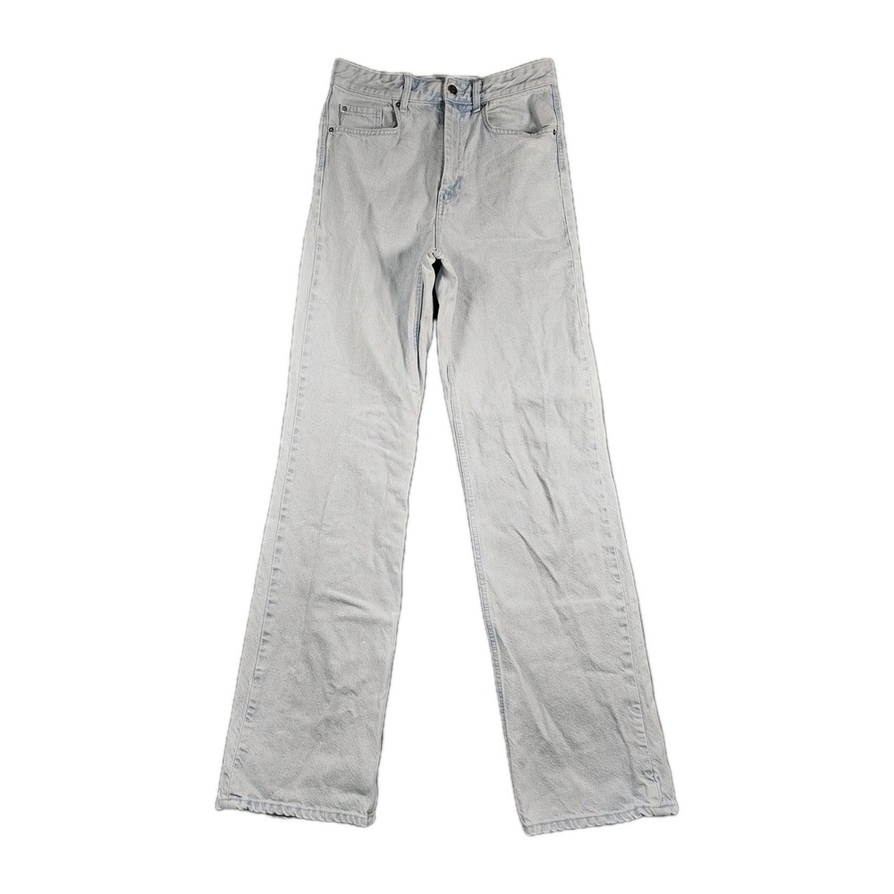 H&M Womens Light Wash‎ High Rise Straight Jeans US 4 29x36 Tall 100% Cotton